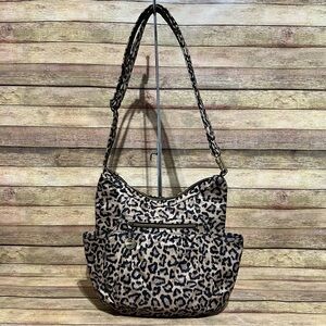 Travelon Leapard Print Shoulder Bag